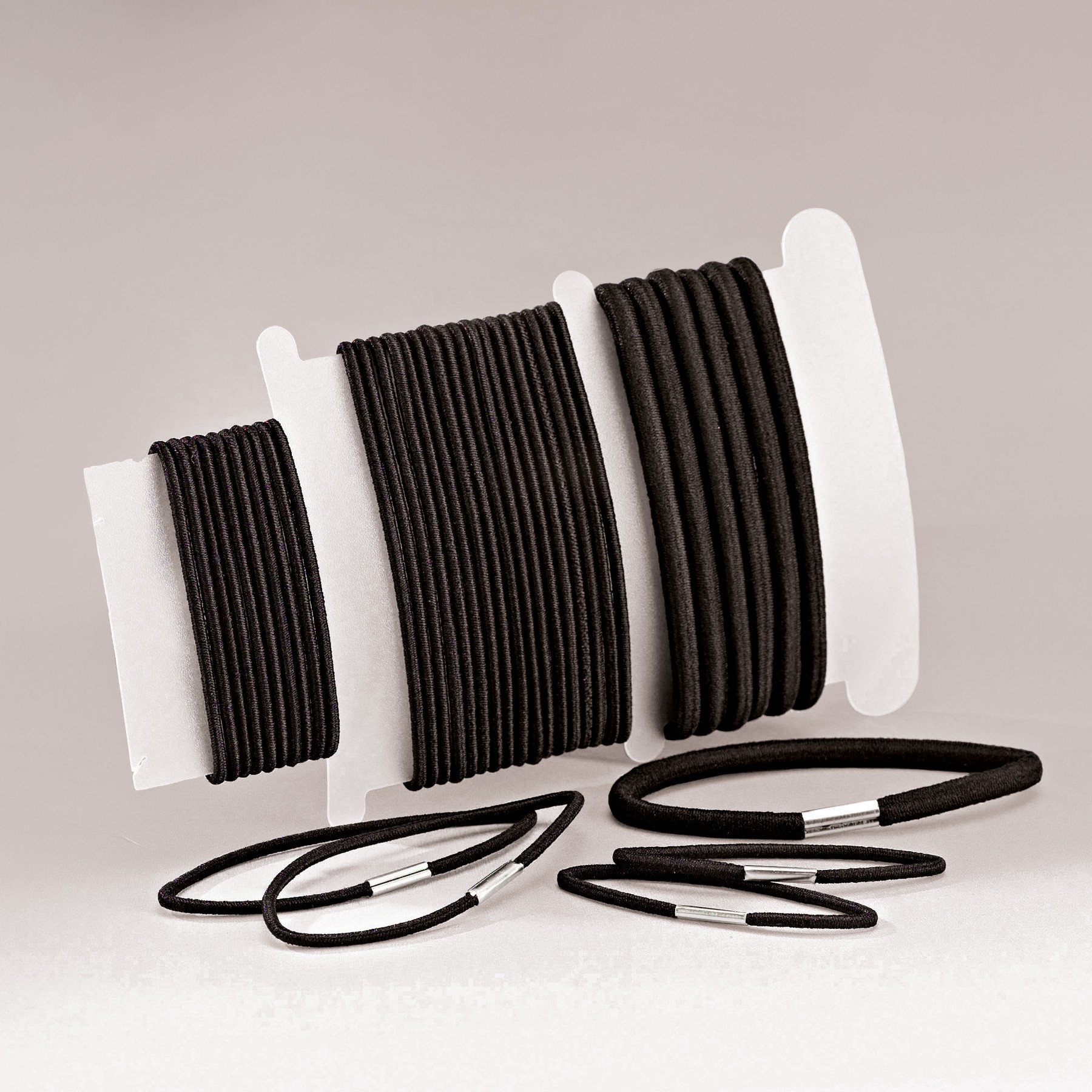 Hair Elastics Black Mixed Sizes CAP Dance And Fitness