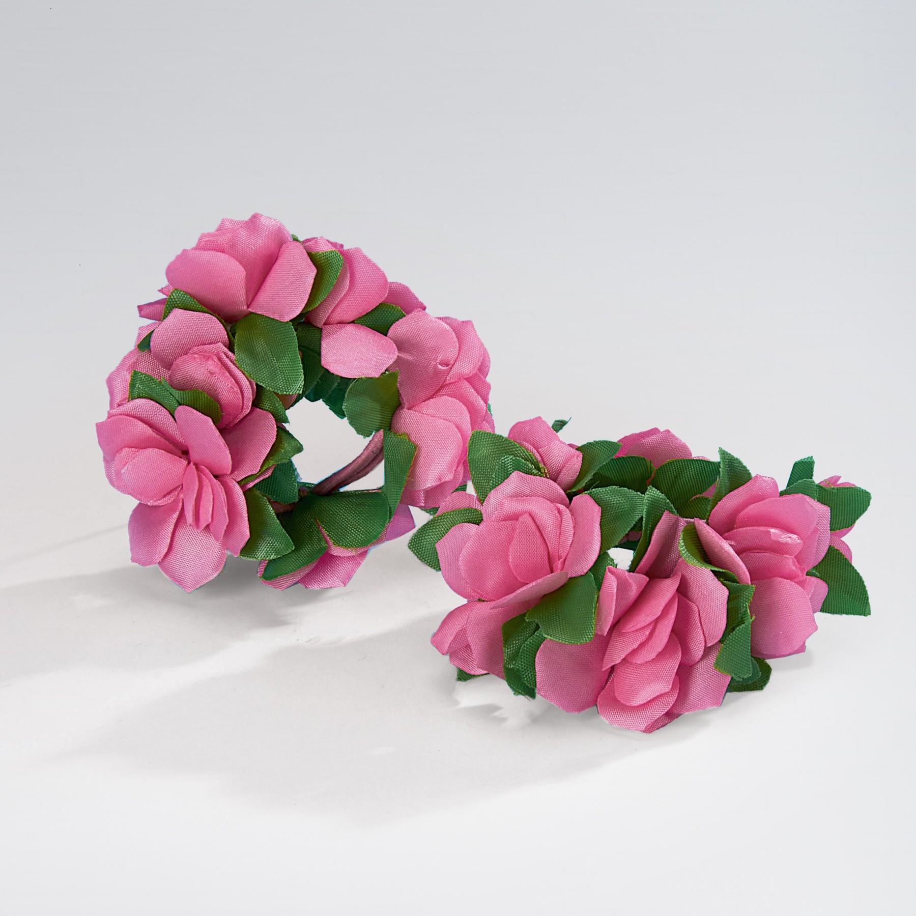 Flower Scrunchies Pair - Pink