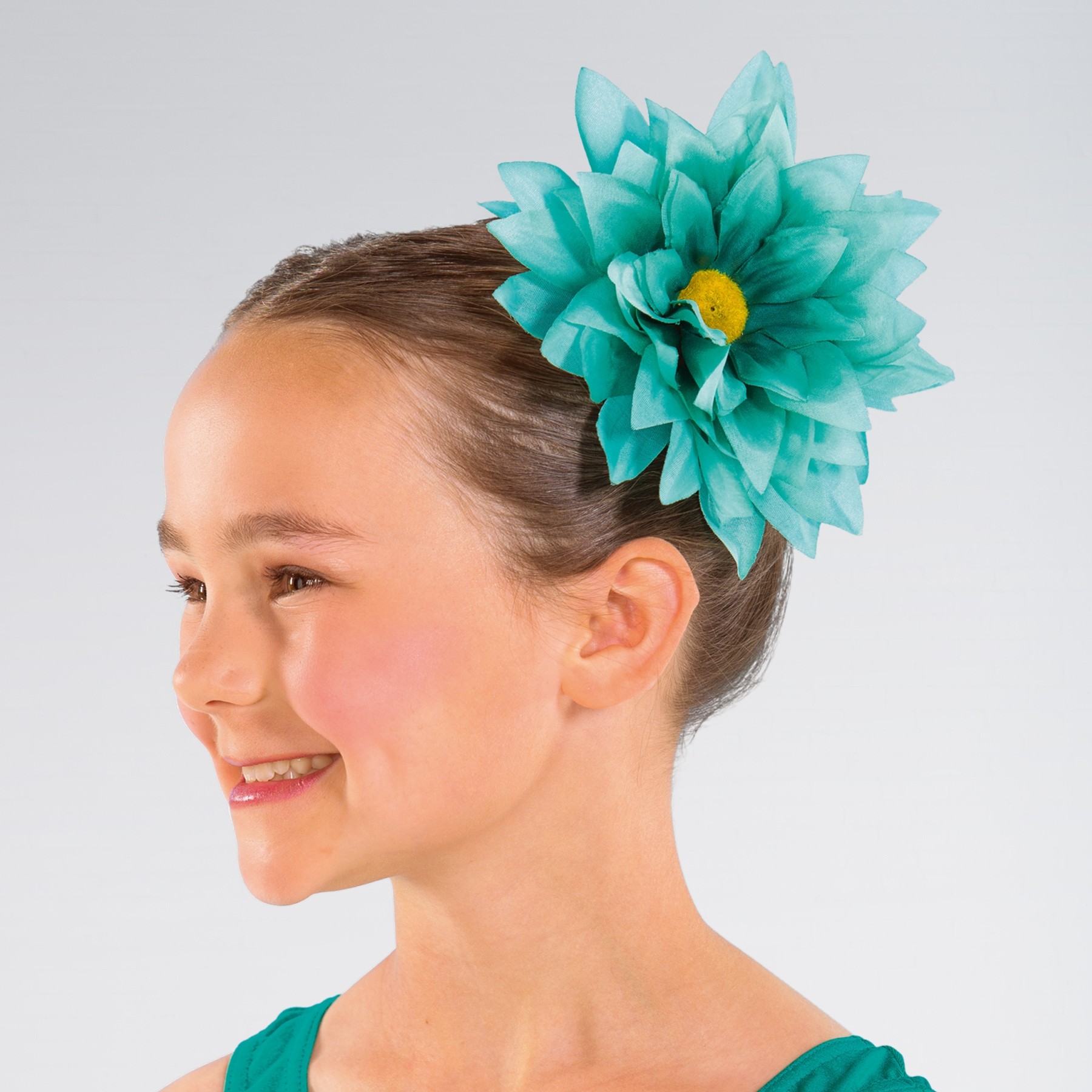 Flower Hair Clip Mint Green
