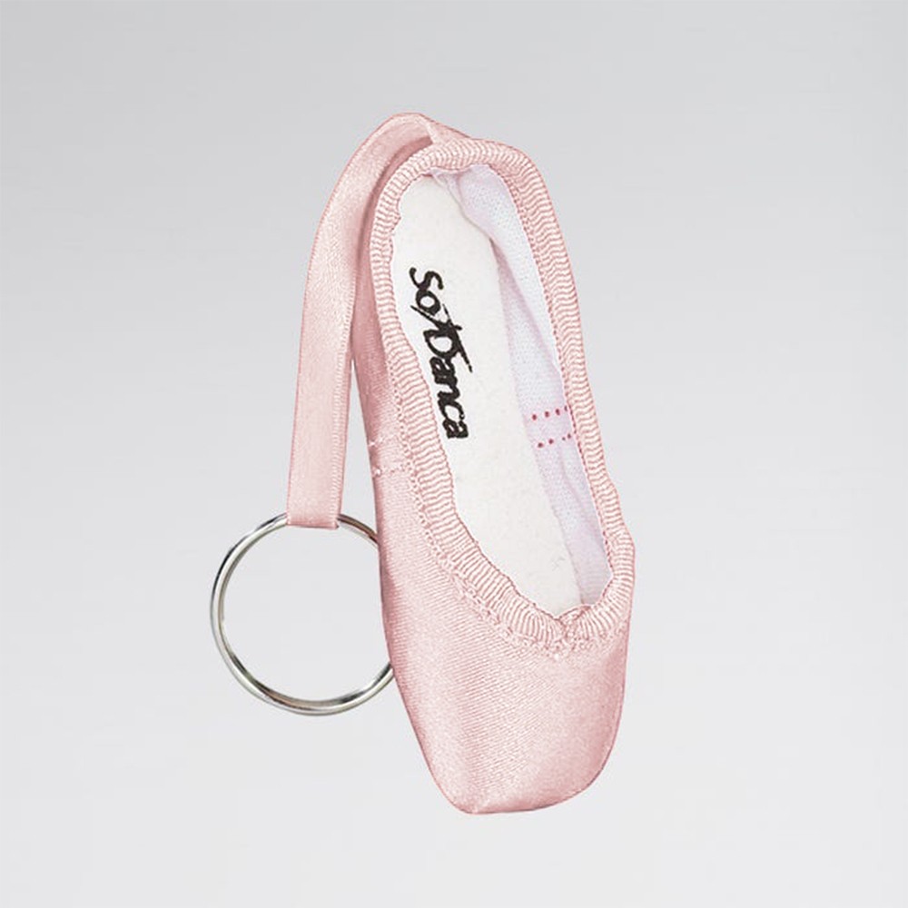 SD Pink Pointe Shoe Keyring