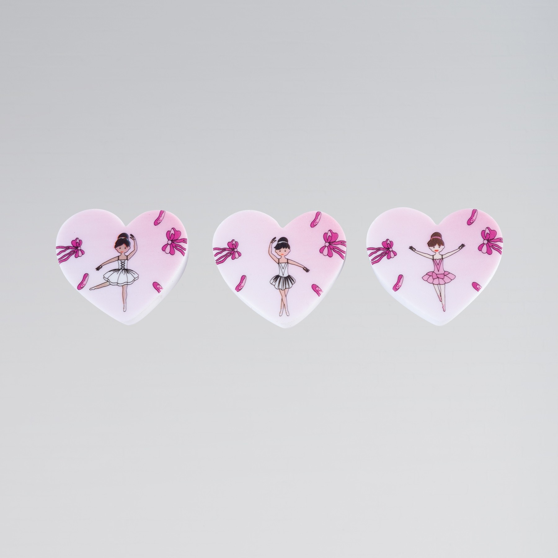Ballerina Radiergummis (3er Packung)