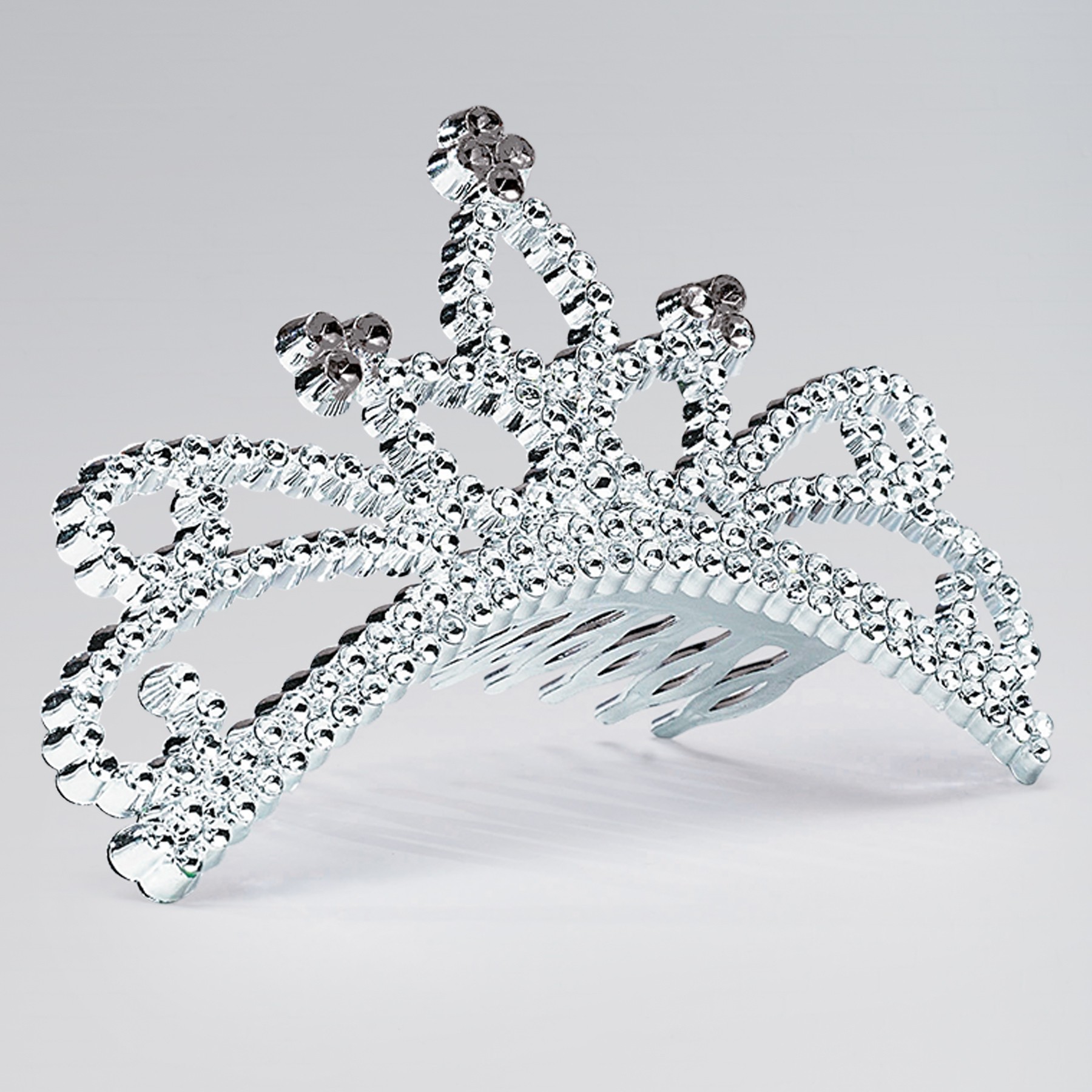 Plastic Tiara on Comb (Design may Vary)