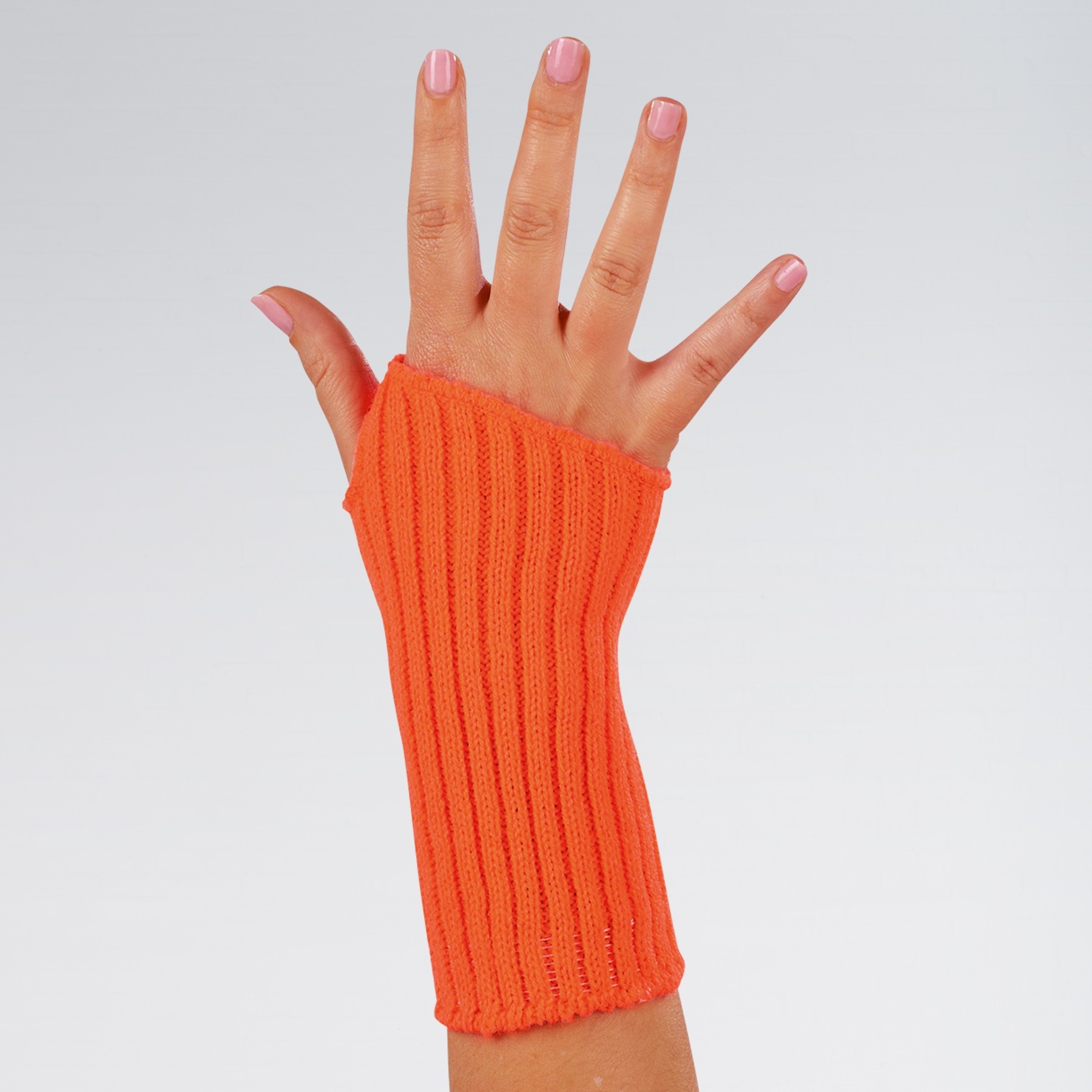 1st Position Wrist Warmers (Pair) Flo Orange