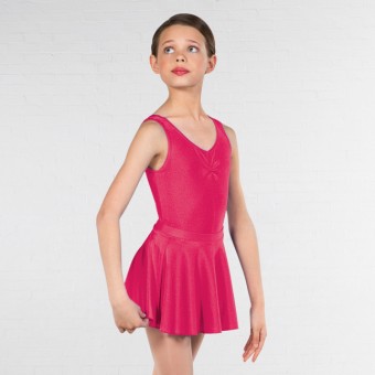 1st Position - Falda con vuelo de licra (Cerise)