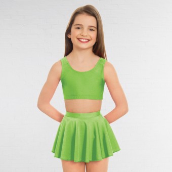 1st Position - Falda con vuelo de licra (Flo Green)
