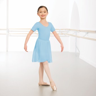 1st Position Wrapover Chiffon Skirt (Pale Blue)