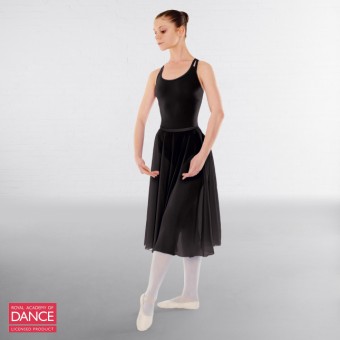 Little Ballerina RAD Approved Circular Poly Chiffon Skirt (Black)