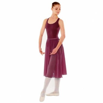 Little Ballerina RAD Approved Circular Poly Chiffon Skirt (Burgundy)