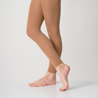 Silky Footless Ballet Tights (Tan)