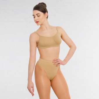 Silky nahtloses BH-Top mit transparentem Rücken