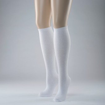 Knee High Socks Plain (White)