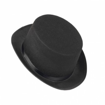 Sombrero de copa negro