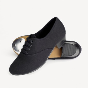 1st Position Boys Canvas Low Heel Oxford Tap Shoes