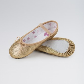 Bloch Glitterdust Full Sole Ballet Shoe (Gold)