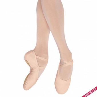 Bloch Pump Split Sole Canvas Ballet Shoe (Pink)