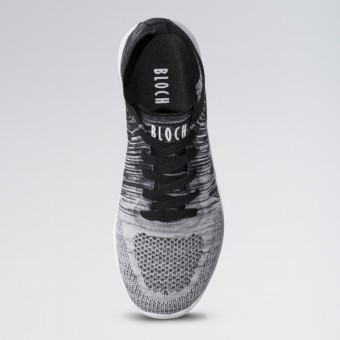 Bloch Omnia Knitted Upper Dance Sneaker (Black/White)