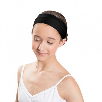 Roch Valley Cotton Lycra Dance Headband Black (pick as singles)