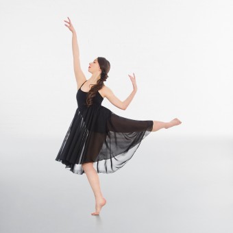 1st Position Camisole Skirted Leotard (Black)