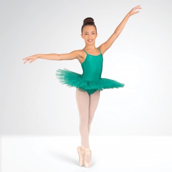 1st Position Nylon Elastane 5 Layer Tutu Emerald Green
