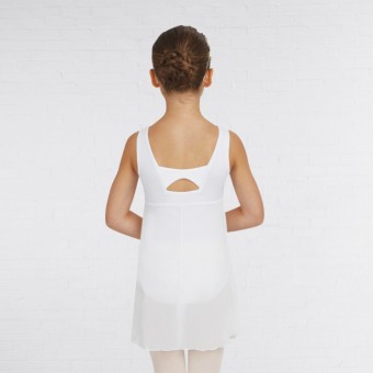 Capezio - Maillot con falda corte imperio (White)