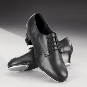 Capezio West End 2 Cuban Heel Oxford Tap Shoes (Black)