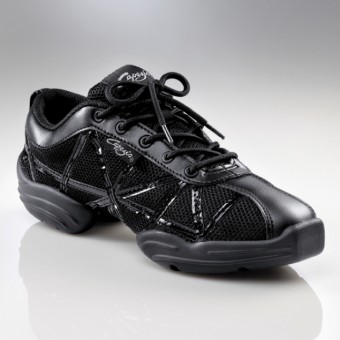 Capezio Black Patent Web Sneakers