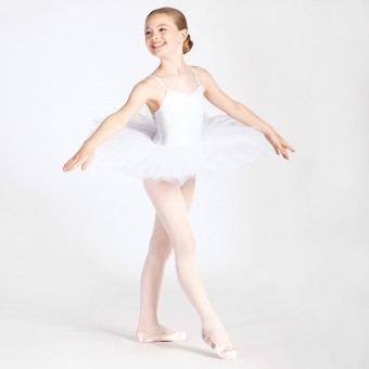 1st Position 8-Layer 3 Panelled Tutu (White)