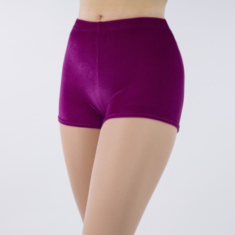 1st Position Jenna Stretch Velour Shorts (Magenta)