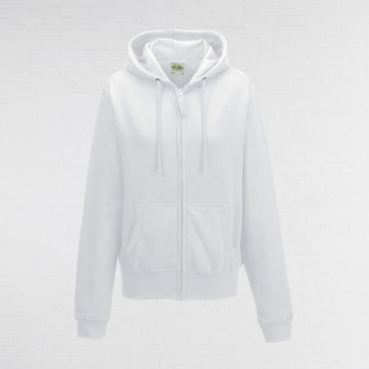 Ladies Fitted Hoodie (White)