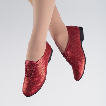 1st Position - Zapatos de Jazz Holográficos (Red)