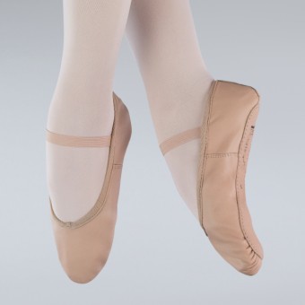 1st Position Leather Ballet Shoes (Pink)