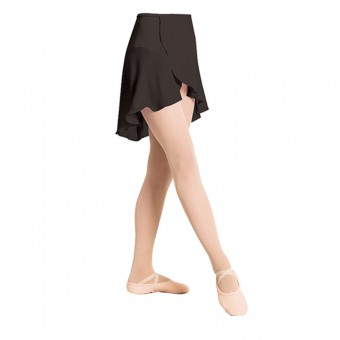 1st Position Chiffon Wrap Skirt Black Adult One Size