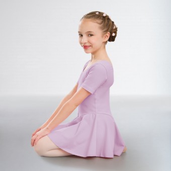 1st Position - Maillot Hannah de Algodón con Falda (Lilac)