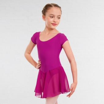1st Position - Maillot "Milly" de Manga Japonesa y Falda de Gasa (Magenta)