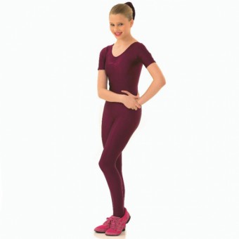 1st Position Jenny Ruched Front Catsuit (Burgundy)