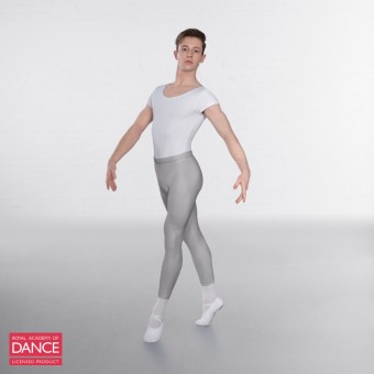 RAD Approved Scoop Neck Cap Sleeved Leotard (White)