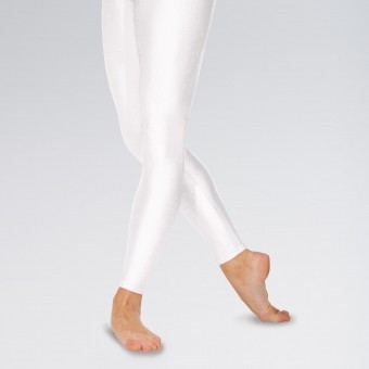 Roch Valley Nylon Lycra Footless Tights (White)
