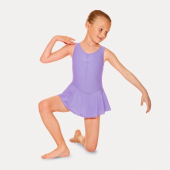 Roch Valley Sleeveless Skirted Leotard (Lilac)