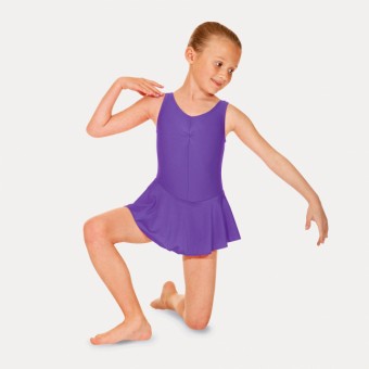 Roch Valley Sleeveless Skirted Leotard (Purple)