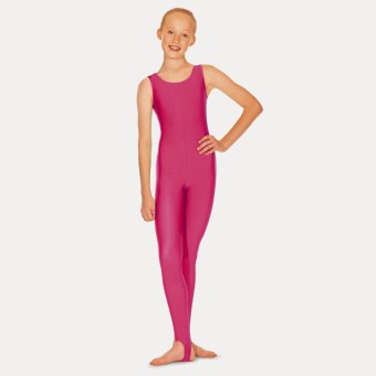 Roch Valley Nylon Lycra Sleeveless Stirrup Catsuit (Raspberry)