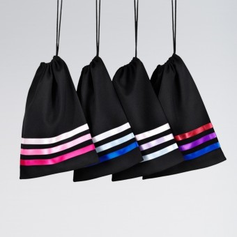 Little Ballerina Ribbon Shoe Bag Black/Bright