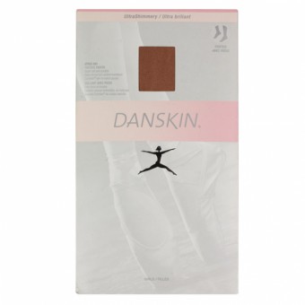 Danskin Mädchen-Strumpfhose Ultra-Schimmernd mit Fuß, für Mädchen (Toast)