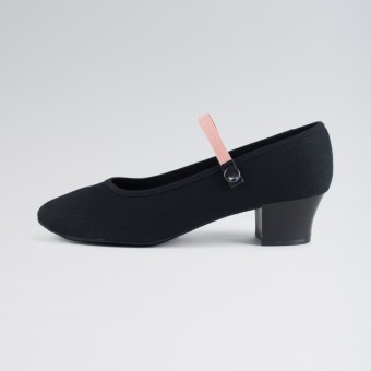 1st Position Cuban Heel Canvas Character Shoes