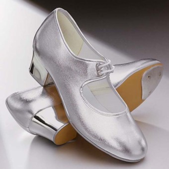 1st Position Steppschuhe aus PU mit kubanischem Absatz