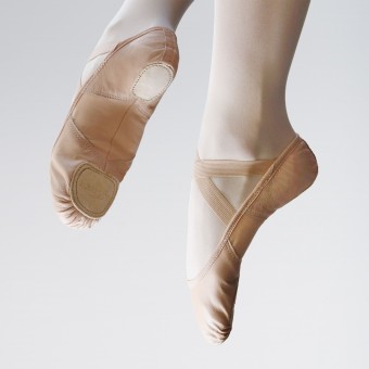 So Danca SuperPro Leder geteilte Sohle Ballett-Schuh mit Stretch-Einsatz