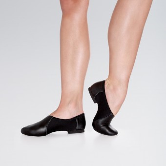So Danca Leder Jazz Schuh mit Neopren Bogen und Gummi Split Sohle (Black)
