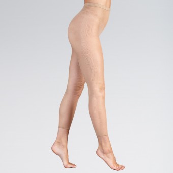 Silky Dance Fishnet Footless Tights (Natural)