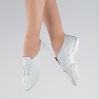 1st Position - Zapatos de Jazz con Suela Dividida (White)