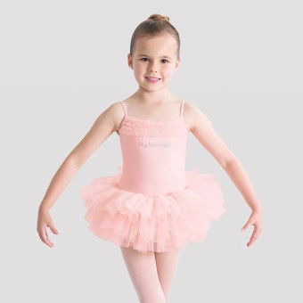 Tiny Toes Desdemona Girls Tutu Leotard (Pink)