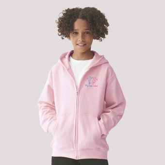 Tiny Toes Child Zipped Hoodie (Baby Pink)